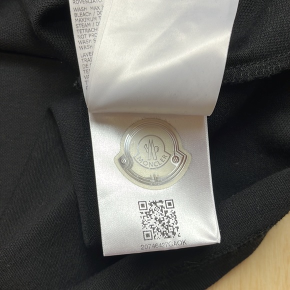 MONCLER Tipped Cotton Piqué Polo black, SIZE XL - Picture 10 of 12